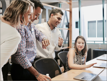 Group of people talking